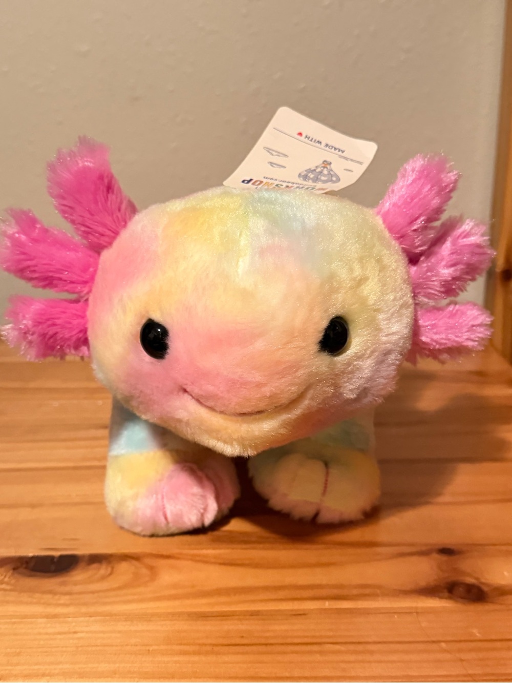 Build A Bear Tie Dye Axolotl Stuffed Animal